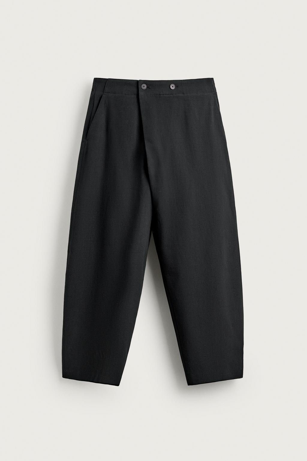 BALLOON FIT WRAP TROUSERS