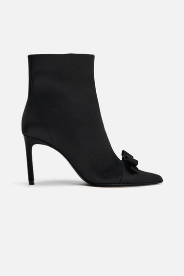 BOTÍN TACÓN LAZO - Negro de Zara