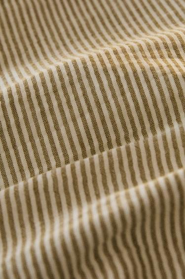 HOUSSE DE COUETTE ENFANT GAZE RAYURES - Vert de Zara - Image 6