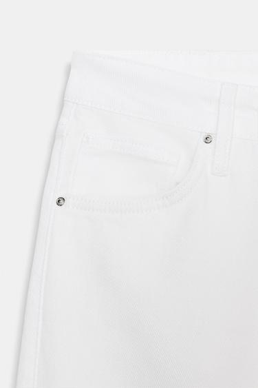 Z1975 LOOSE WIDE-LEG MID-WAIST JEANS - White by Zara - Image 7