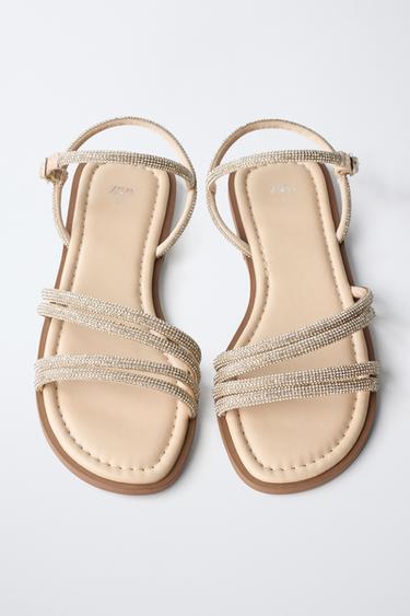 SHINY SANDALS - Gold by Zara - Image 3