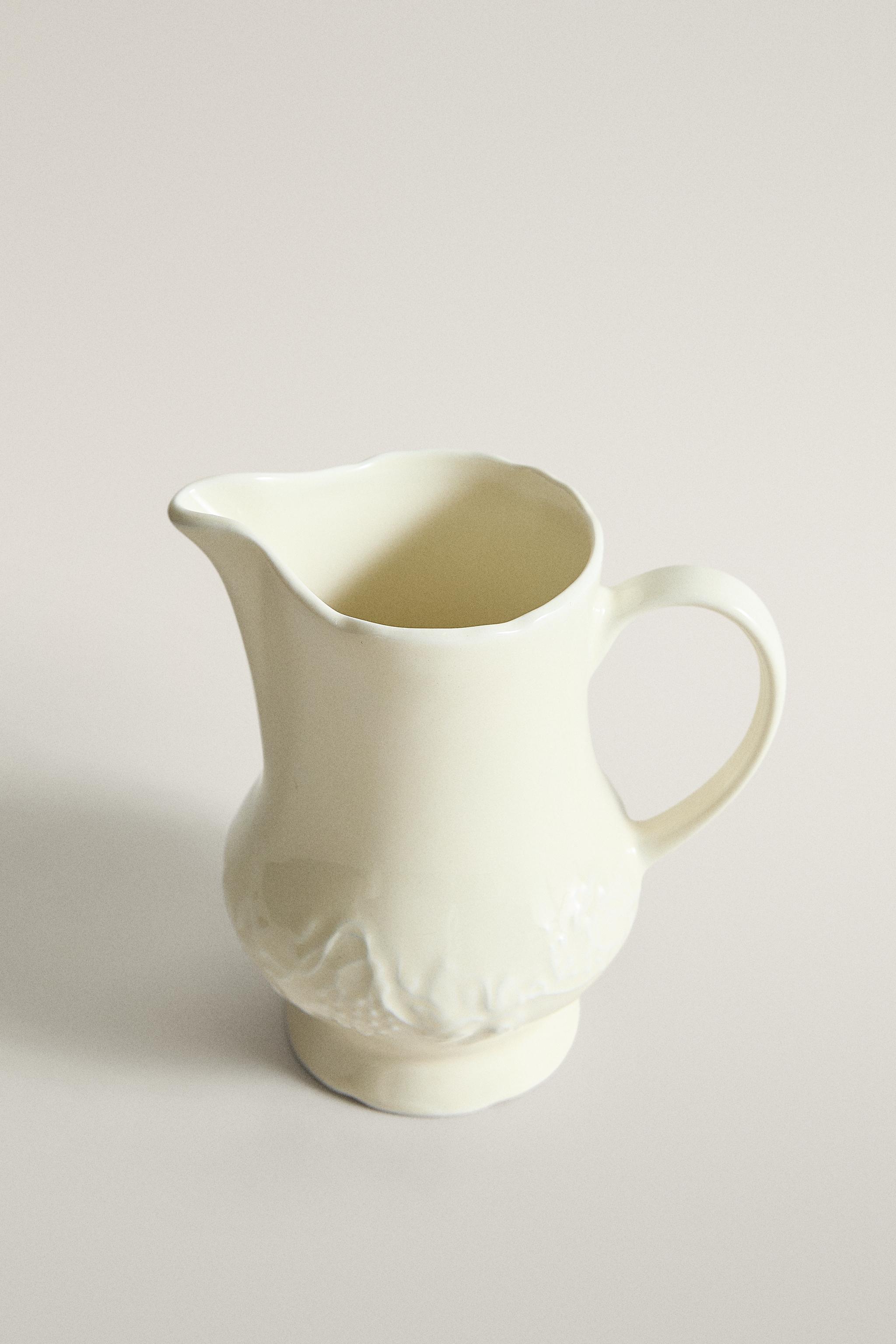 PICHET À LAIT EN PORCELAINE RAISINS