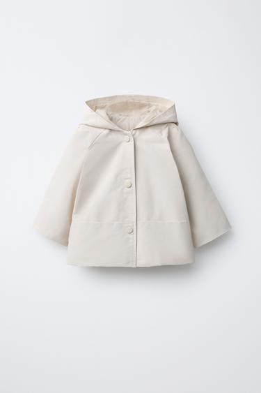 Manteau Trois Quarts étoilé Zara Bébé Fille Taille 2-3 Ans (98 Cm) - Noir, Neuf Avec étiquettes