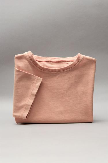 FADED-EFFECT T-SHIRT - Orange by Zara