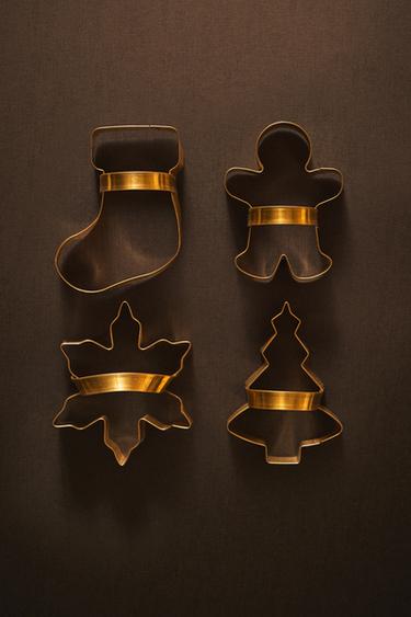 LOT MOULES À PÂTISSERIE ACIER NOËL (LOT DE 4) - Or / Argent de Zara - Image 4