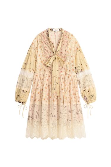 Zara LIMITED EDITION PRINTED PATCHWORK DRESS - Printed