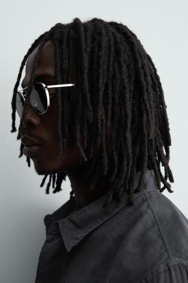 CHEMISE EN DENIM FLUIDE - Bleu pétrole de Zara - Image 5