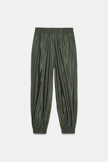 CUFFED HEM TROUSERS - Khaki by Zara - Image 4