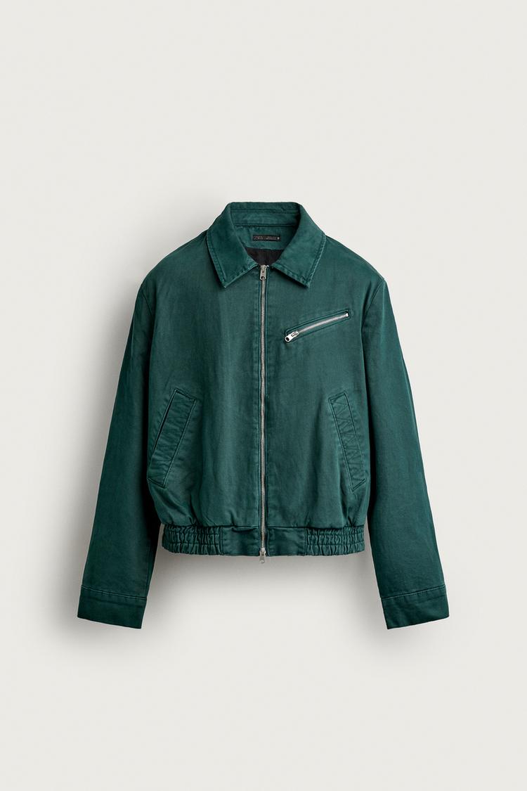 WASHED CROPPED FIT JACKET
