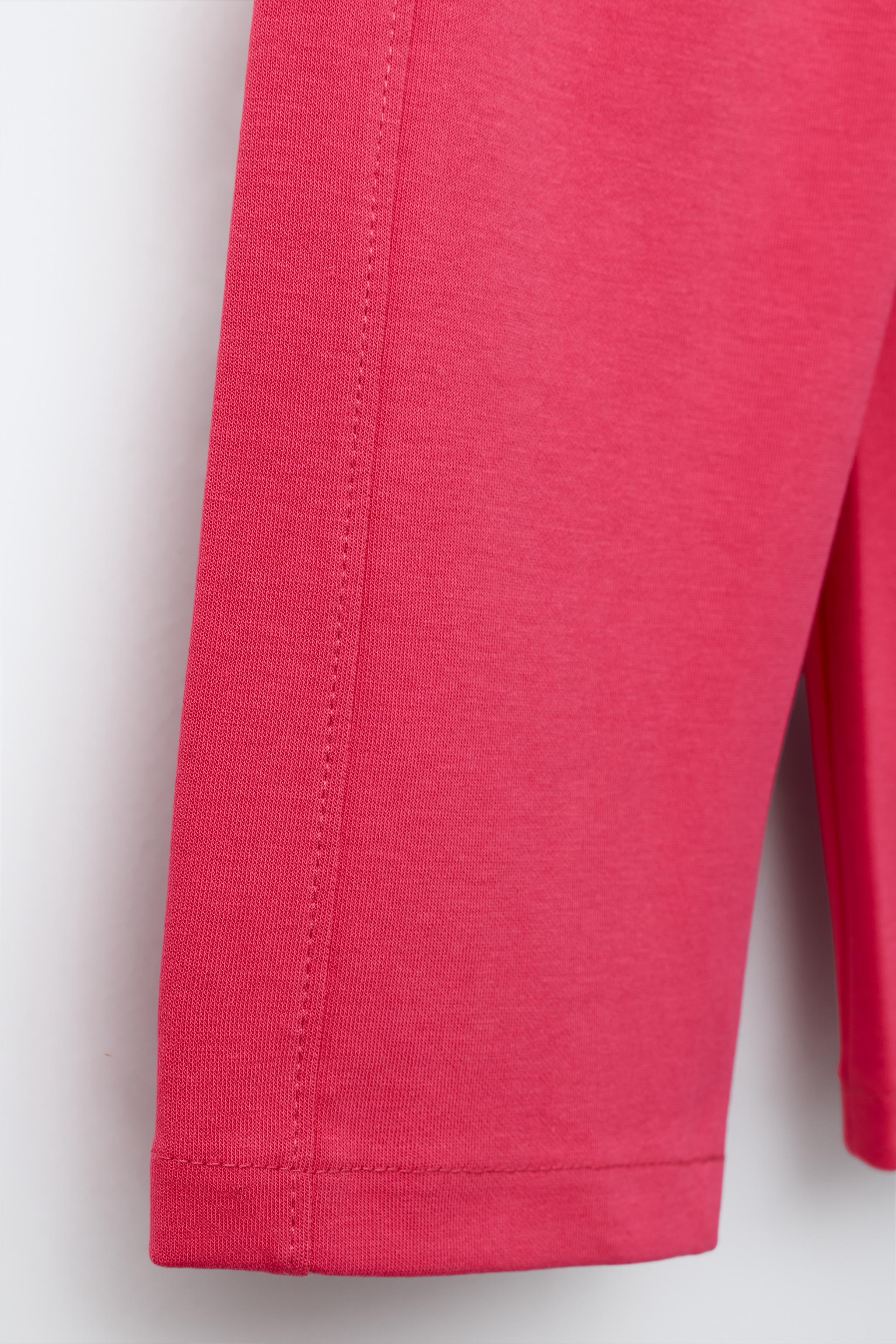 WIDE LEG INTERLOCK RAISED TEXT PANTS