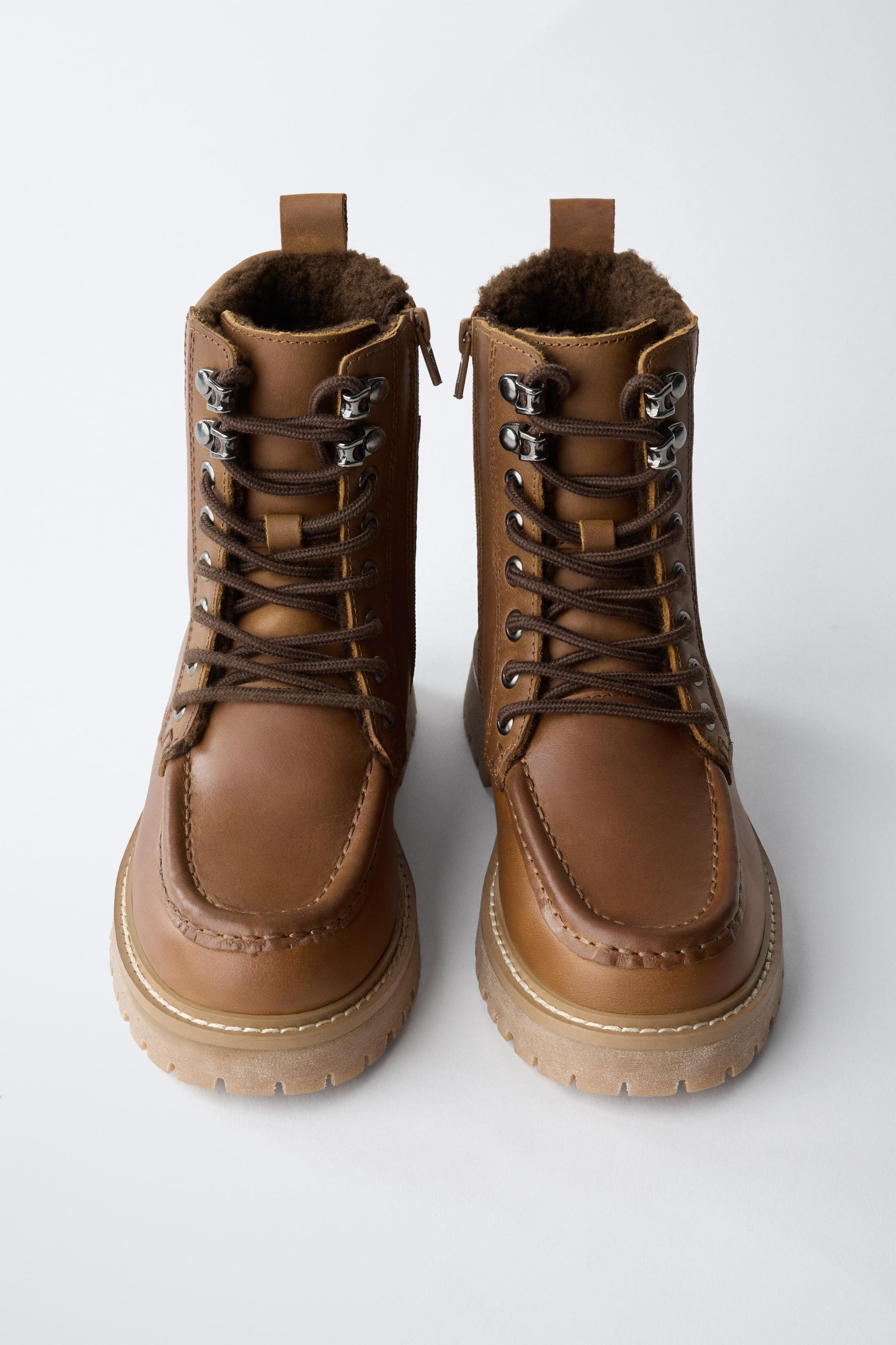 BOTTINES EN CUIR DOUBLÉES