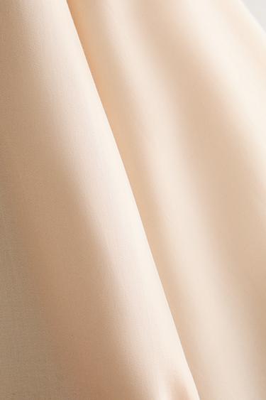 ROBE DE CHAMBRE SATIN AJOURÉ - Beige clair de Zara - Image 4