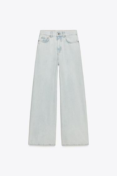 ZW COLLECTION HIGH-WAIST PALAZZO JEANS - Light blue by Zara - Image 4