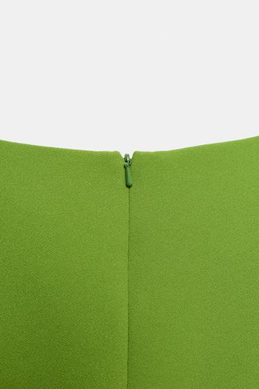 ZW COLLECTION ASYMMETRIC DRESS - Green by Zara - Image 8