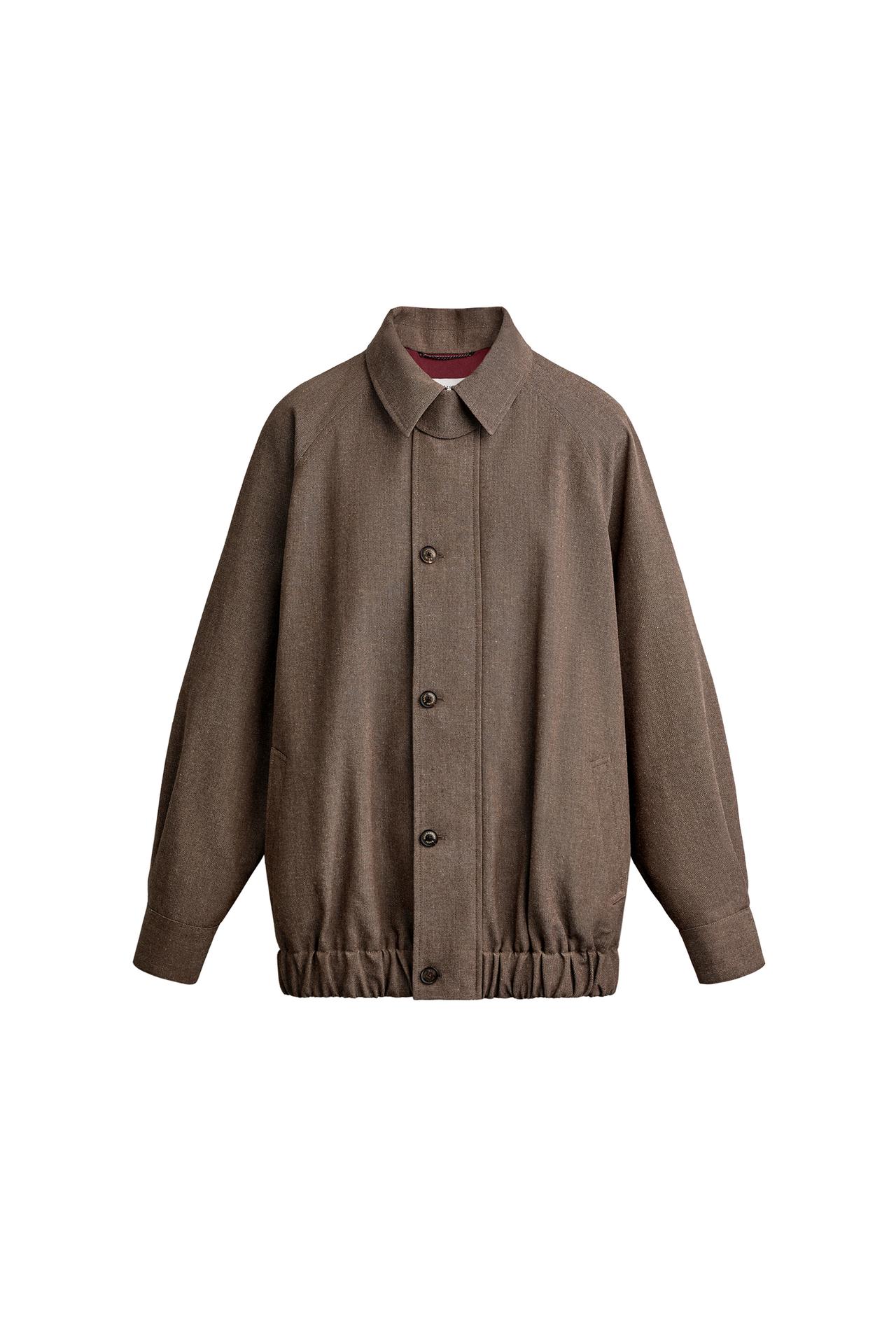 WOOL BLEND STRUCTURED JACKET