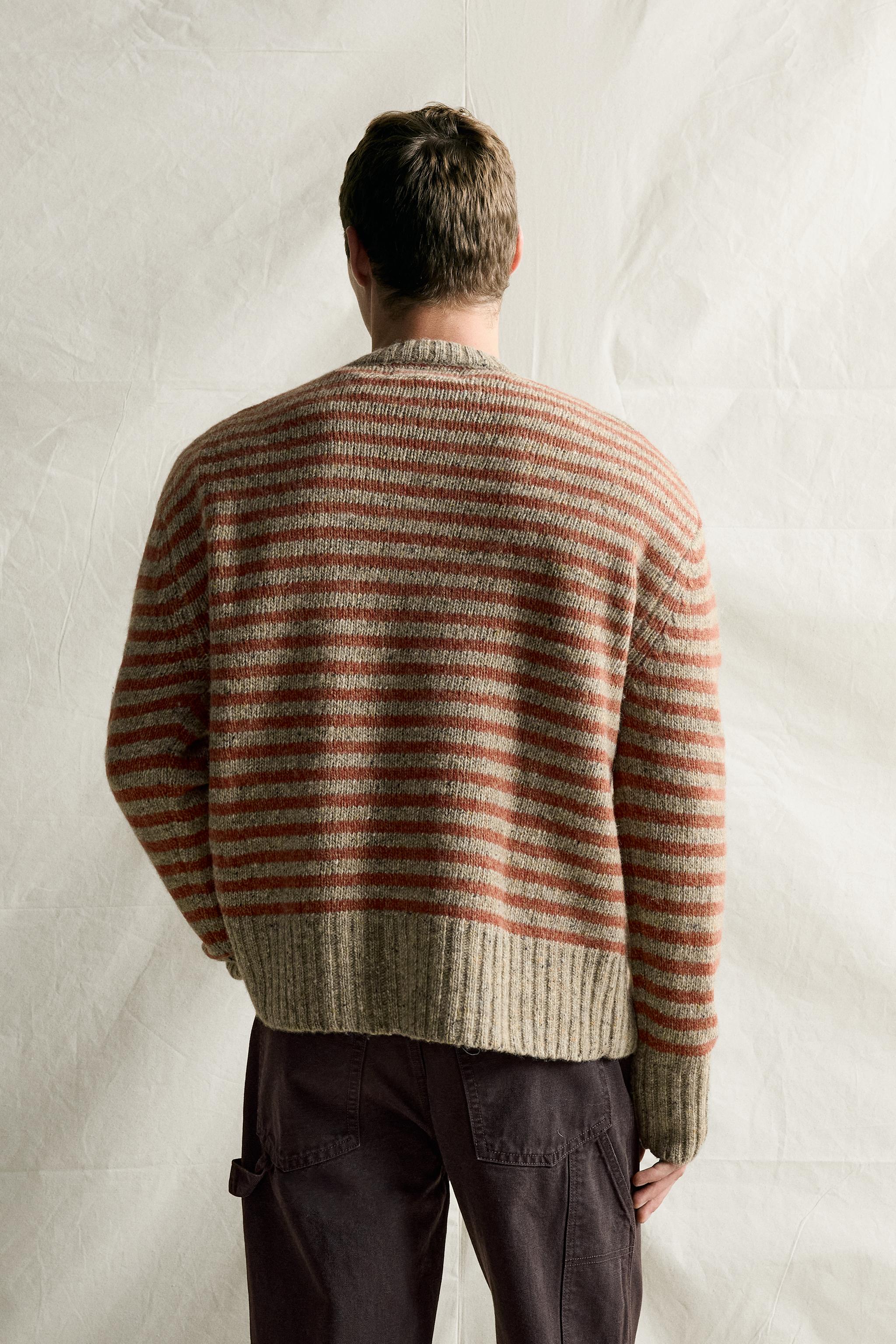 PULL JACQUARD RAYURES BOTONATO