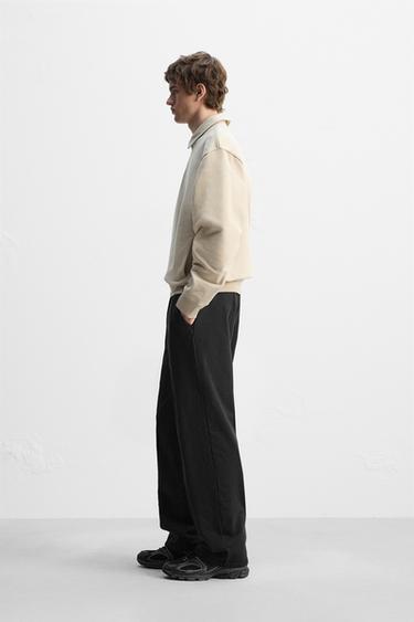 SWEAT POLO À ZIP - Beige de Zara - Image 3