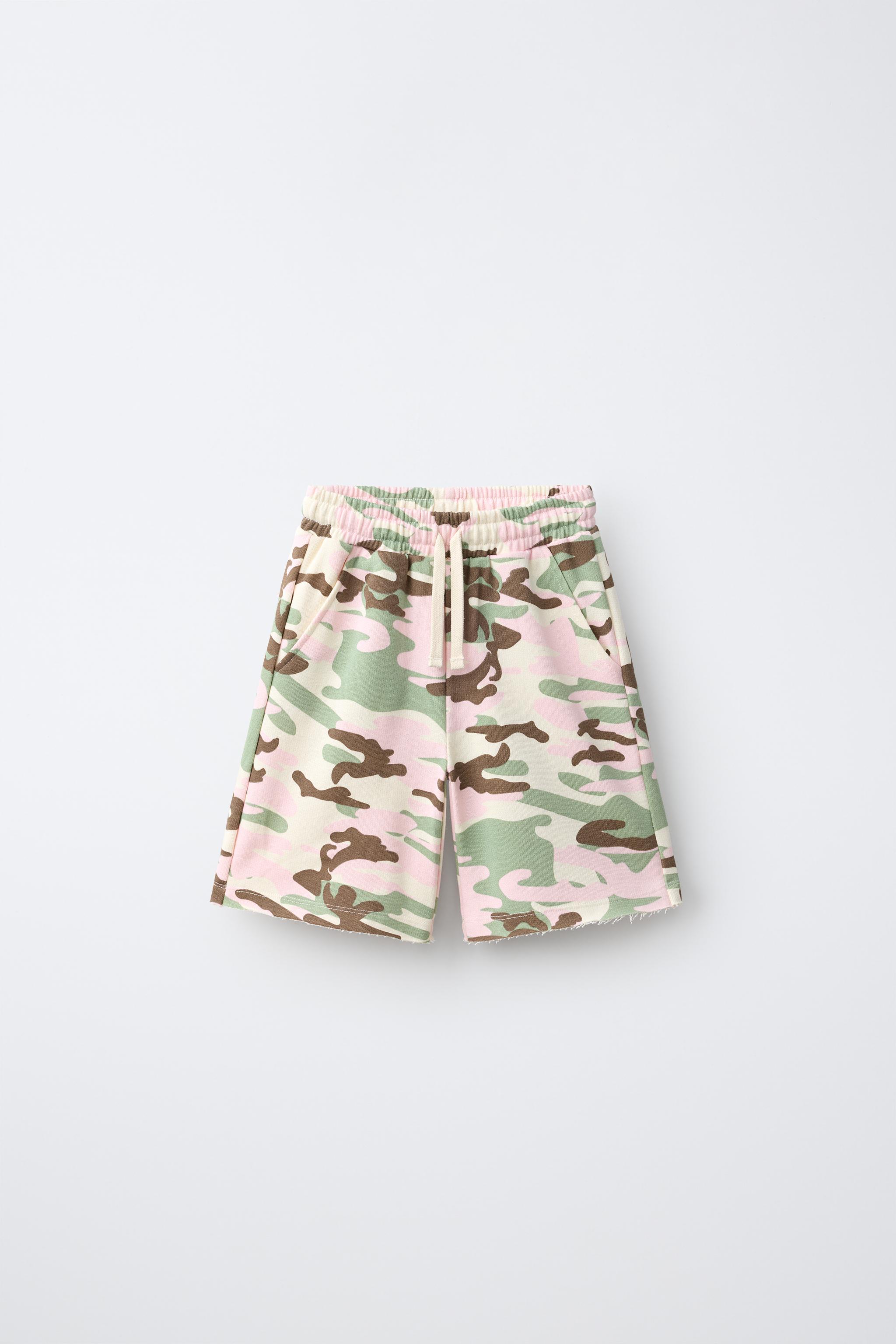 Детские шорты Zara PRINTED LONG BERMUDA SHORTS