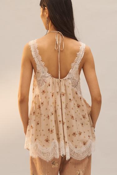 LIMITED EDITION PRINTED LACE TOP - Printed by Zara - Image 2