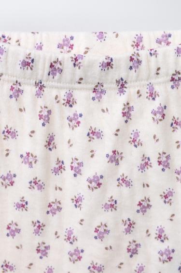 FLORAL PRINT LEGGINGS - Pale pink by Zara - Image 2