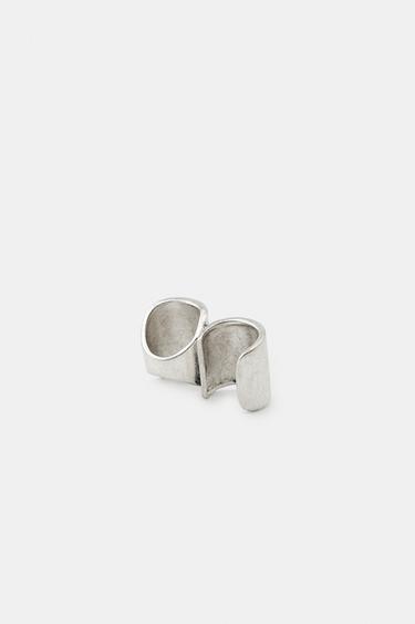 BAGUE MÉTALLIQUE DOUBLE - Argent de Zara - Image 3