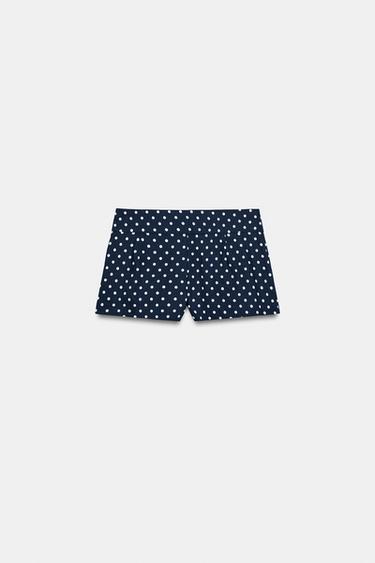 SHORT MINI À POCHES - Bleu / Blanc de Zara - Image 5