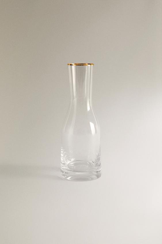 GARRAFA COM BORDA DOURADA BOHEMIA CRYSTAL - Ouro da Zara - Imagem 0