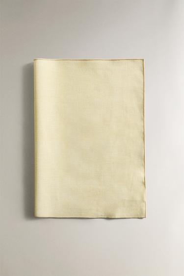 SET DE TABLE ENDUIT OVERLOCK - Jaune de Zara - Image 1