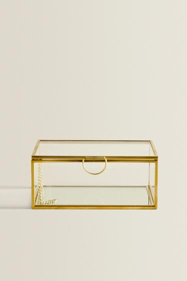 PORTAGIOIE VETRO BORDO METALLICO - Oro di Zara - Immagine 0