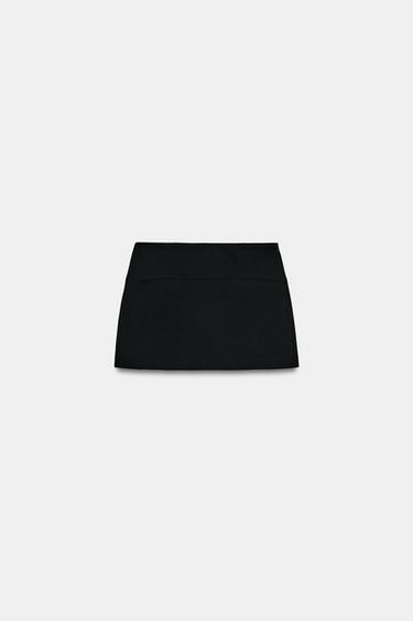 SKORT WITH POCKETS - Black by Zara
