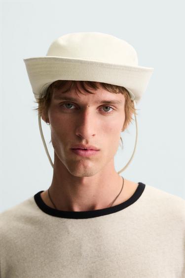 UTILITY BUCKET HAT - Ecru by Zara - Image 0