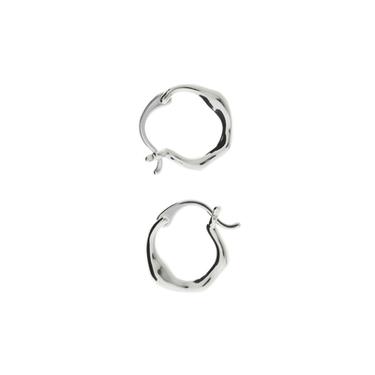 IRREGULAR HOOP EARRINGS - Silver by Zara