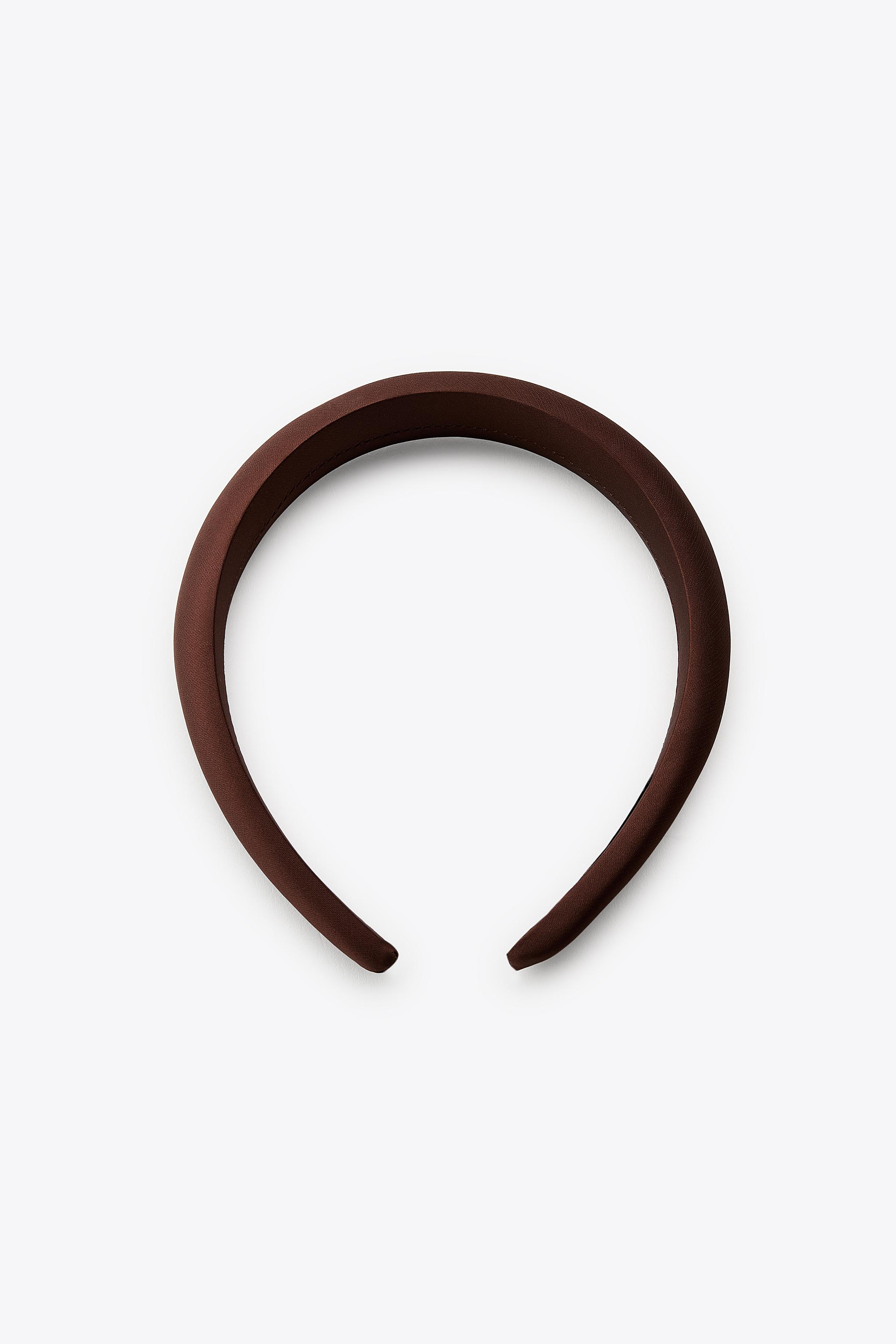 acca☆新品未使用☆ブラウン ビジューサテン ヘアバンド サテンヘアバンド - ブラウン | ZARA Japan / 日本