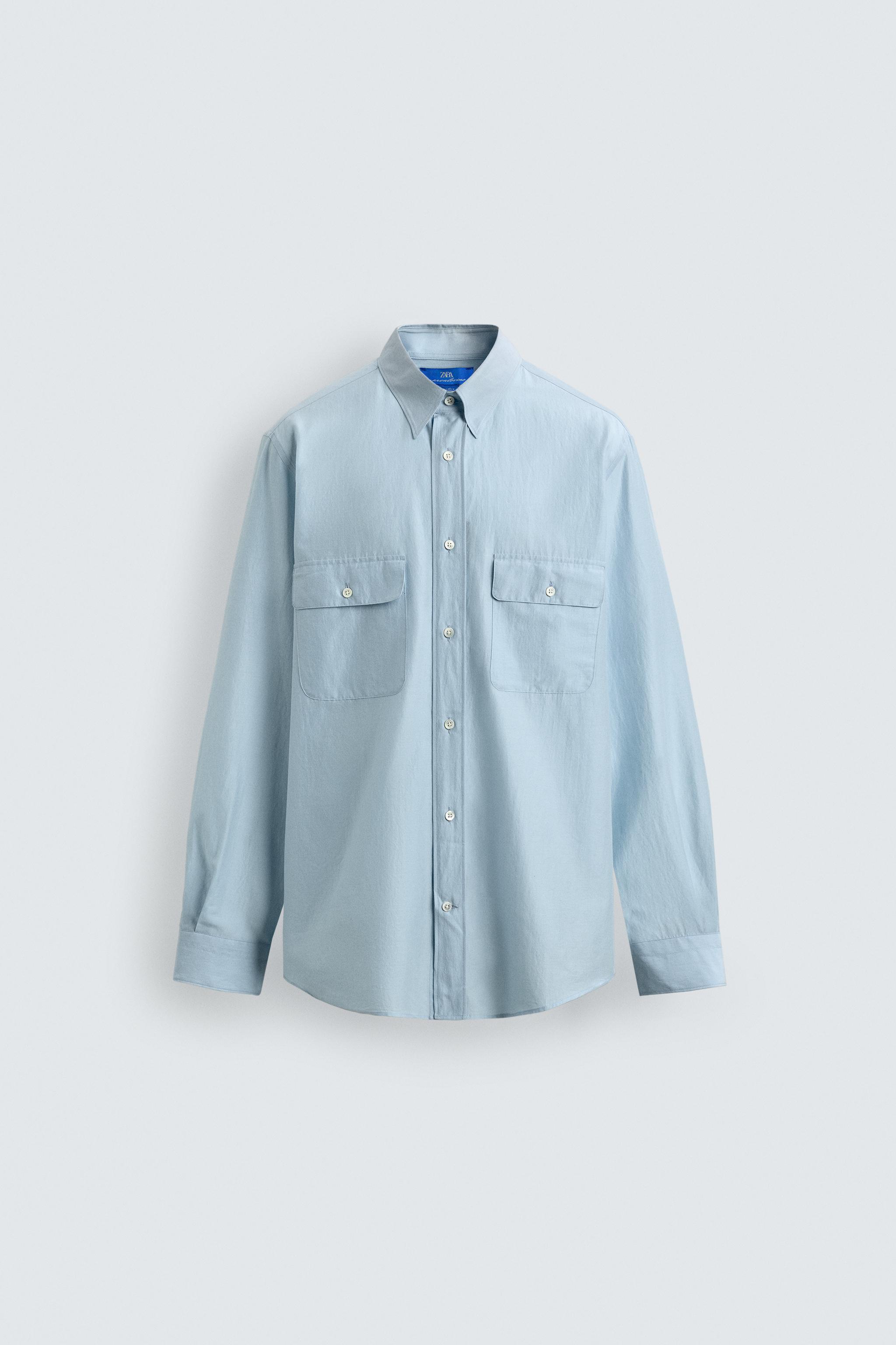 REGULAR FIT FLOWY POCKET SHIRT AARON LEVINE X ZARA
