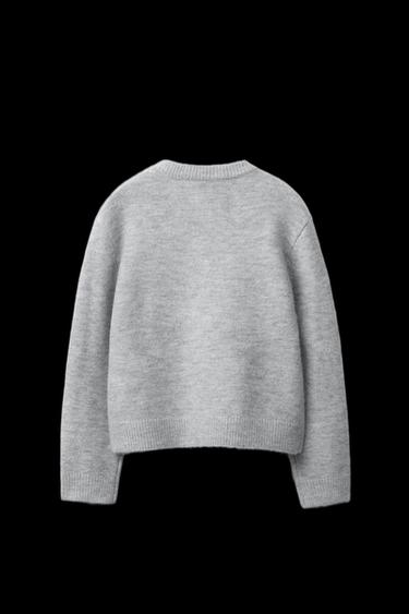 Zara CHAMPION ® X ZARA PATCH CARDIGAN - Gray marl