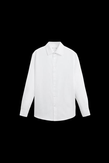 EASY CARE TEXTURED SHIRT - White by Zara