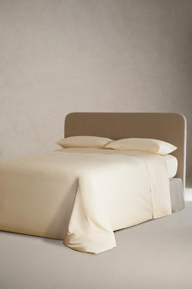 SATEEN DUVET COVER (1000 THREAD COUNT) - Cream by Zara - Image 1