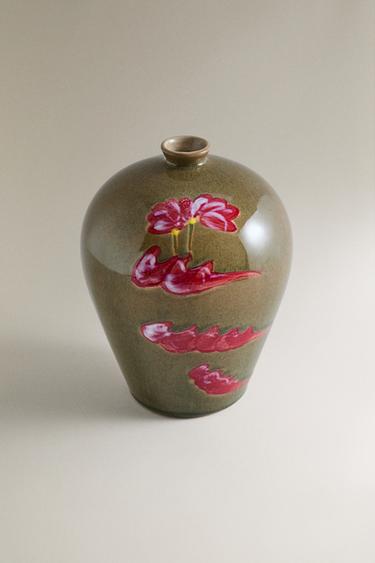 VASO GRÈS FLOREALE - Verde di Zara