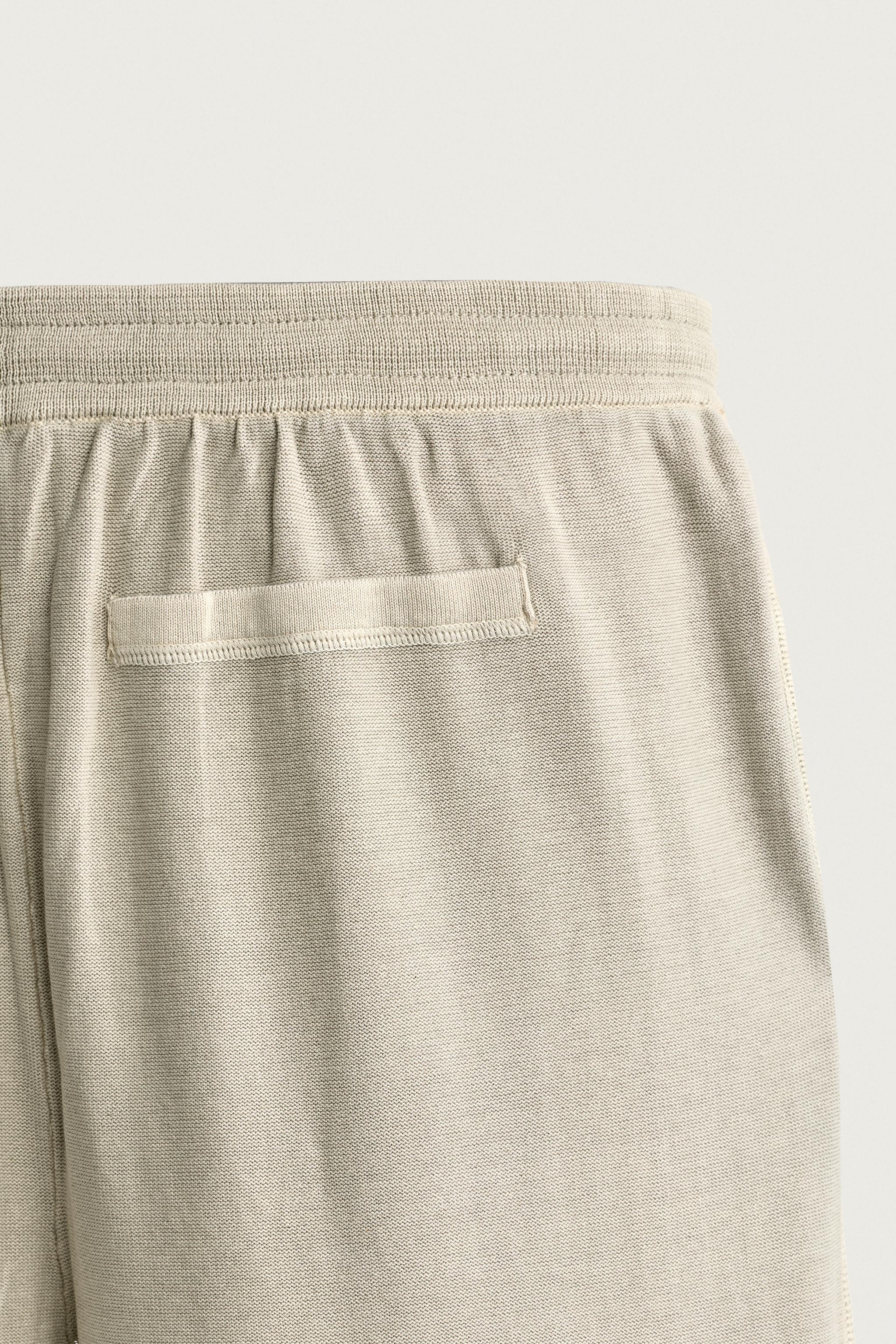 PANTALON COUPE DÉCONTRACTÉE EN MAILLE DE COTON