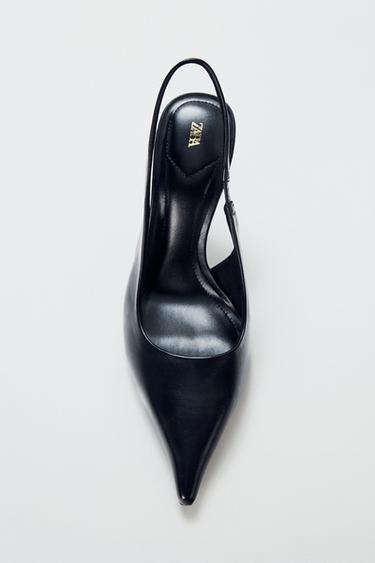 ТУФЛИ-МЮЛИ НА КАБЛУКЕ — Черный от Zara