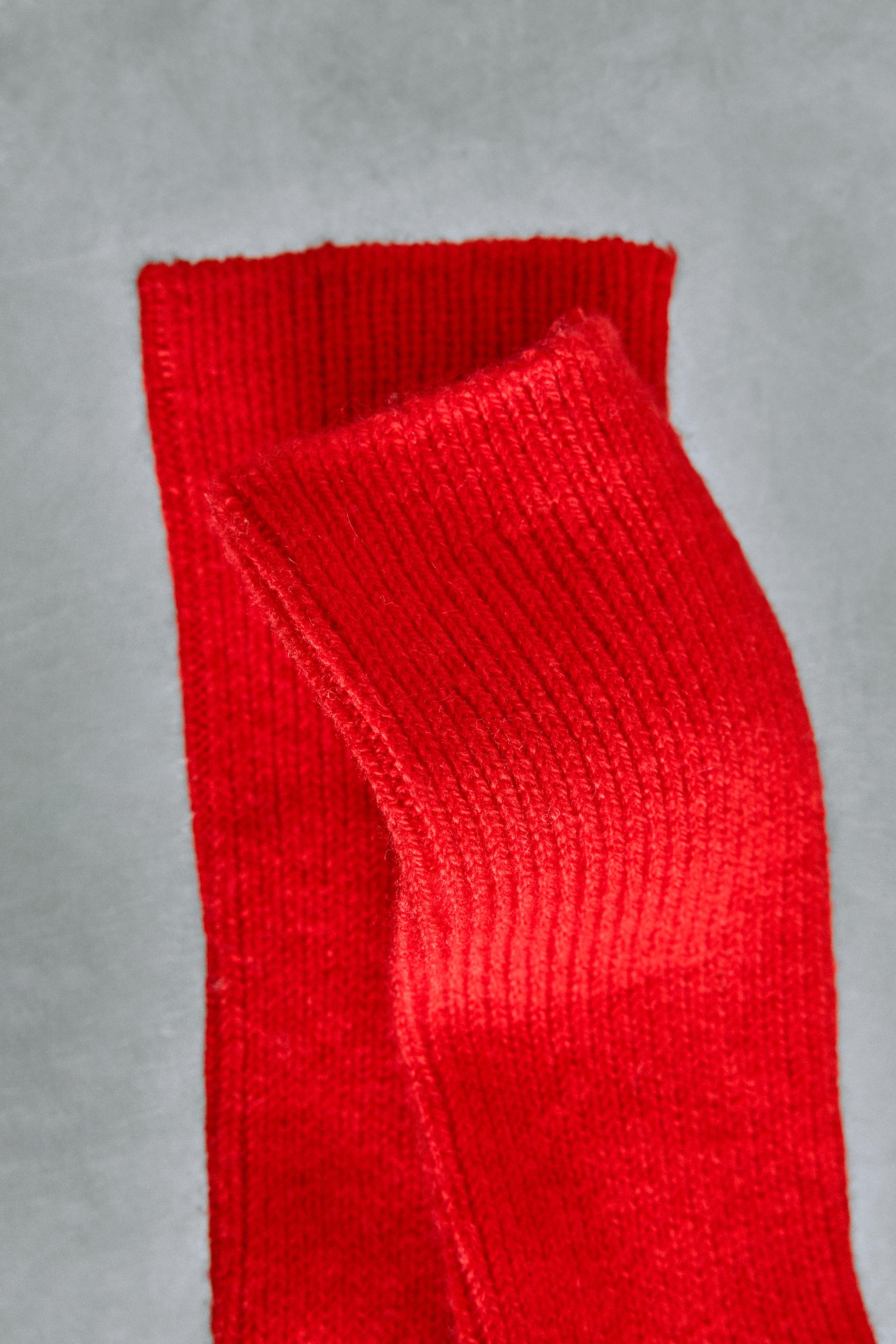 STORIESZ - WOOL AND CASHMERE MID SOC — Dark red