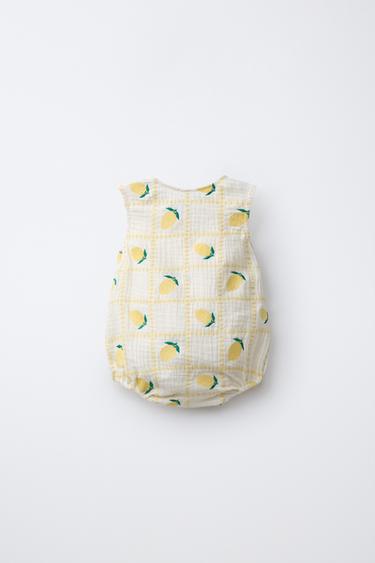 BODY BRODÉ CITRONS CASA LAWA X ZARA KIDS - Écru de Zara - Image 1