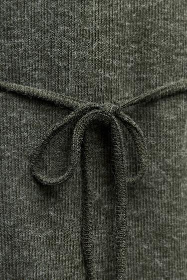 SOFT WRAP JACKET - Dark green by Zara