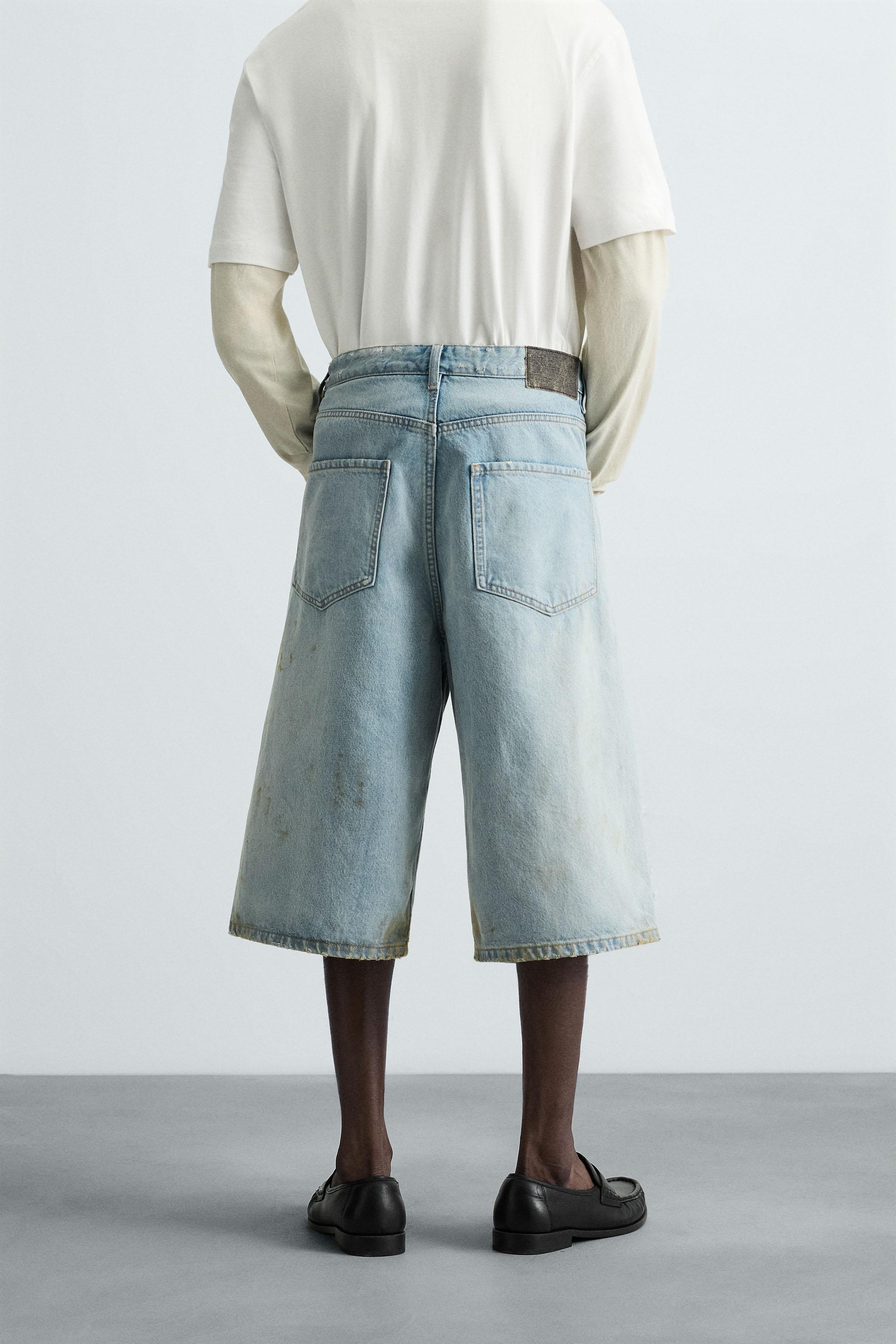 【★日本未入荷★】S MAXMARA☆ デニムバミューダショーツ FRANK ジュール] ピュア コットン デニム パンツ, midnightblue