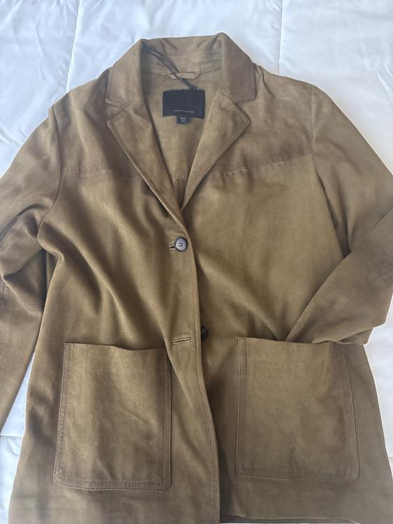 100% SUEDE OVERSIZED BLAZER ZW COLLECTION LIMITED EDITION - Image 3