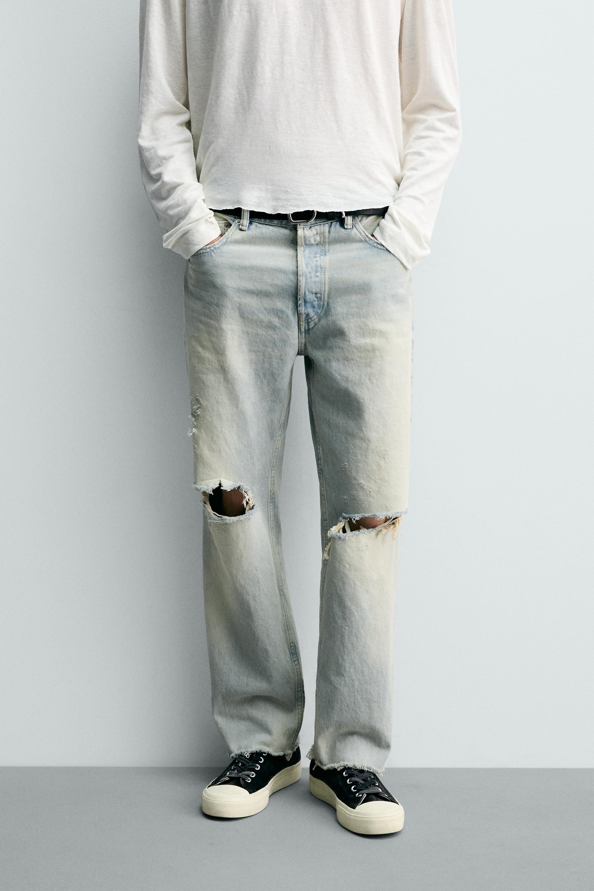 ストレートレッグデニムパンツ | メンズ | ZARA 日本