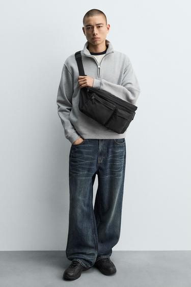 XL TECHNICAL FABRIC BELT BAG - Black by Zara - Image 1