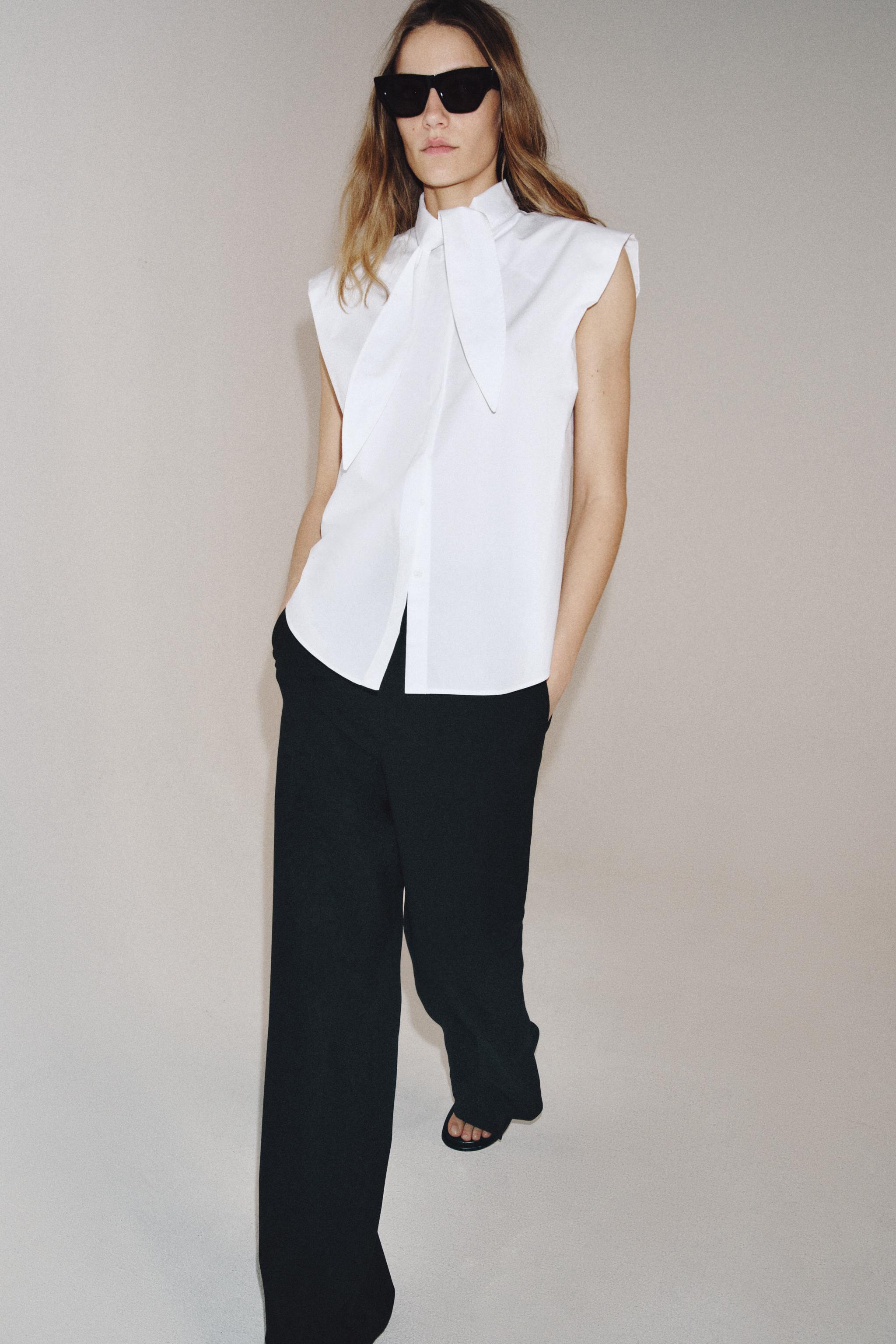 CHEMISE À RAYURES AVEC NŒUDS ZW COLLECTION