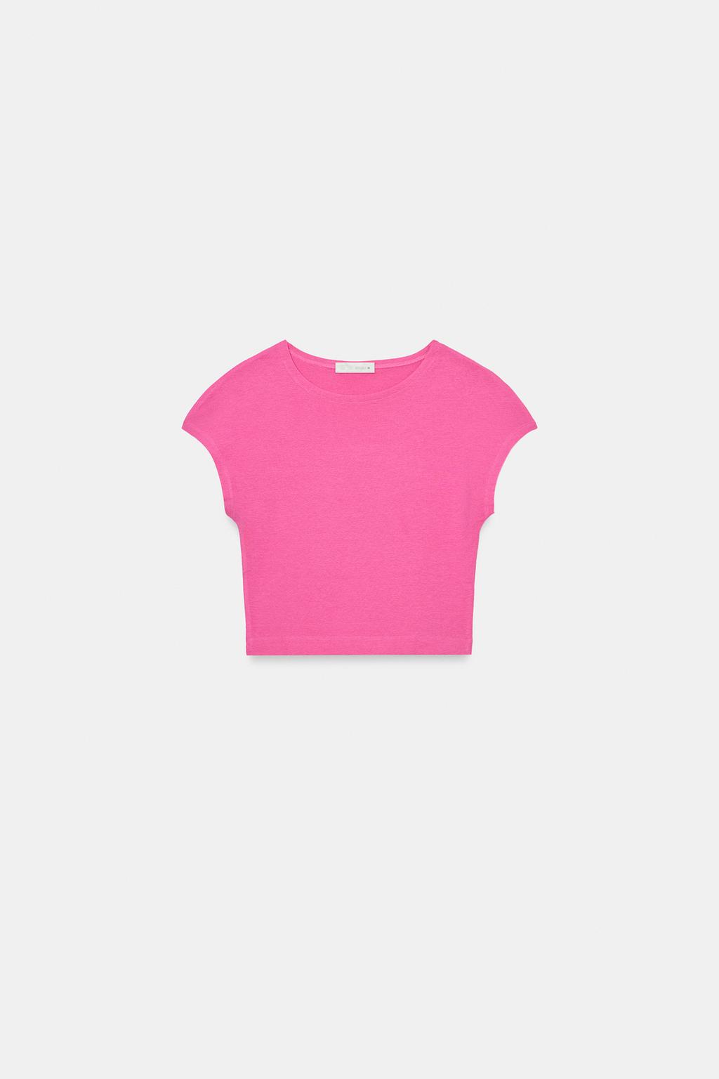 SHORT SLEEVE CROPPED T-SHIRT