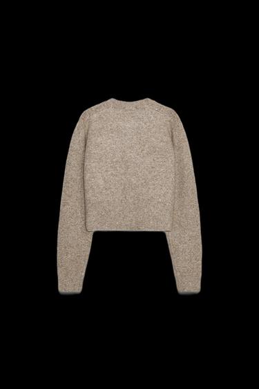 SOFT KNIT CARDIGAN - Metal brown by Zara